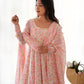 Anarkali Gown With Dupatta And Pant