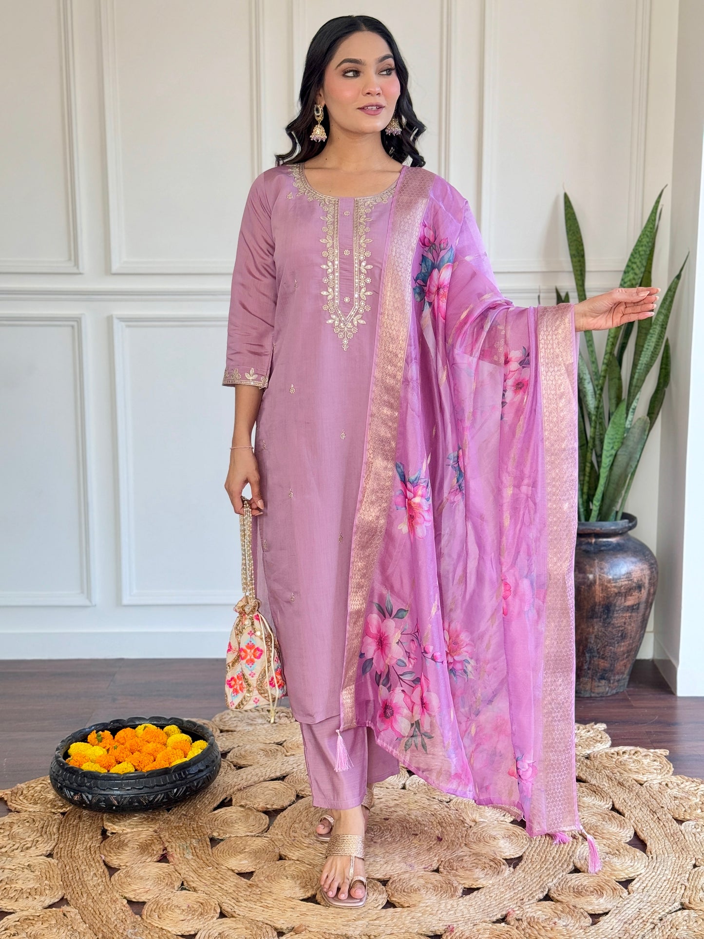 Dupatta Pant Set