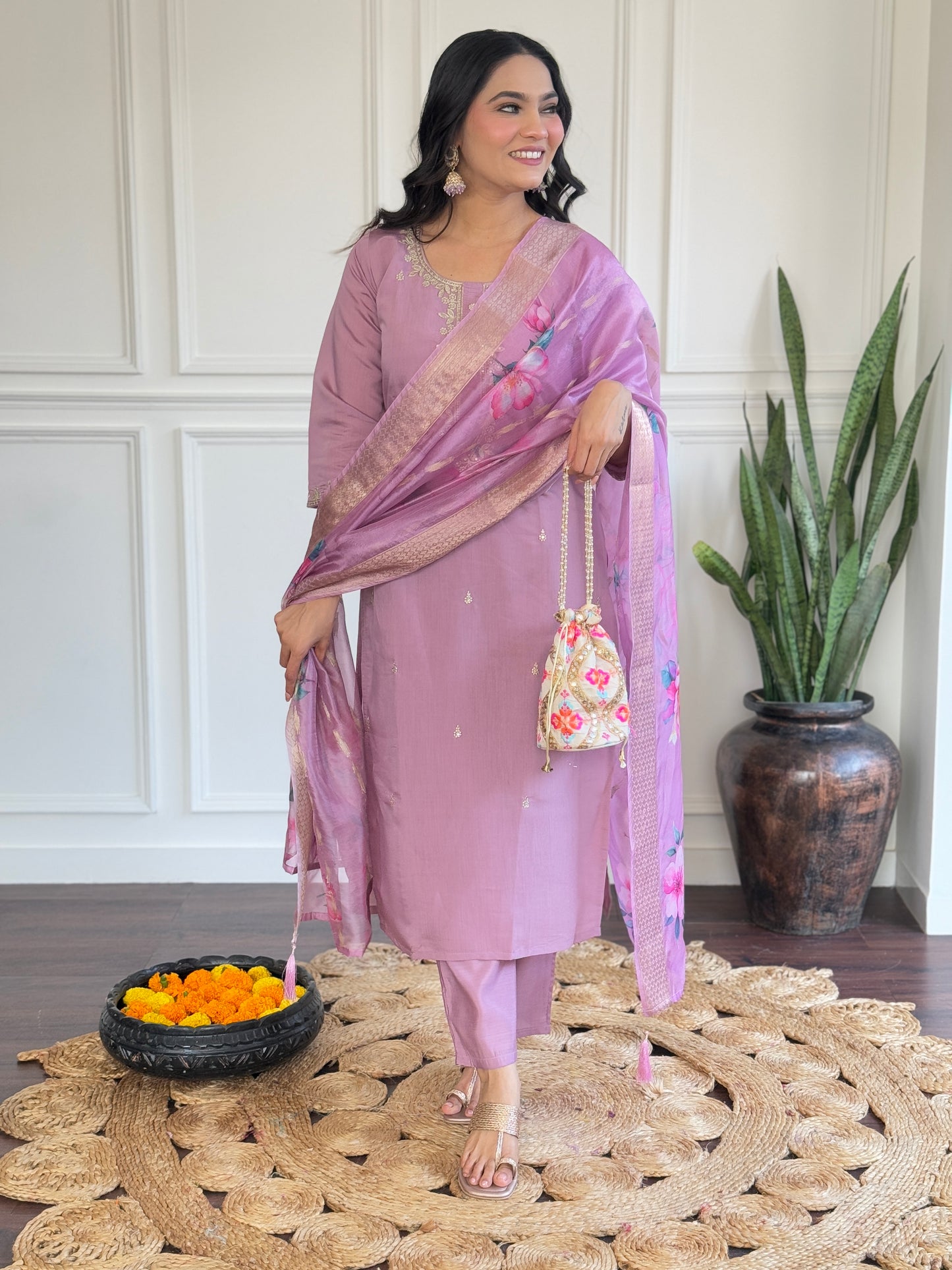Dupatta Pant Set