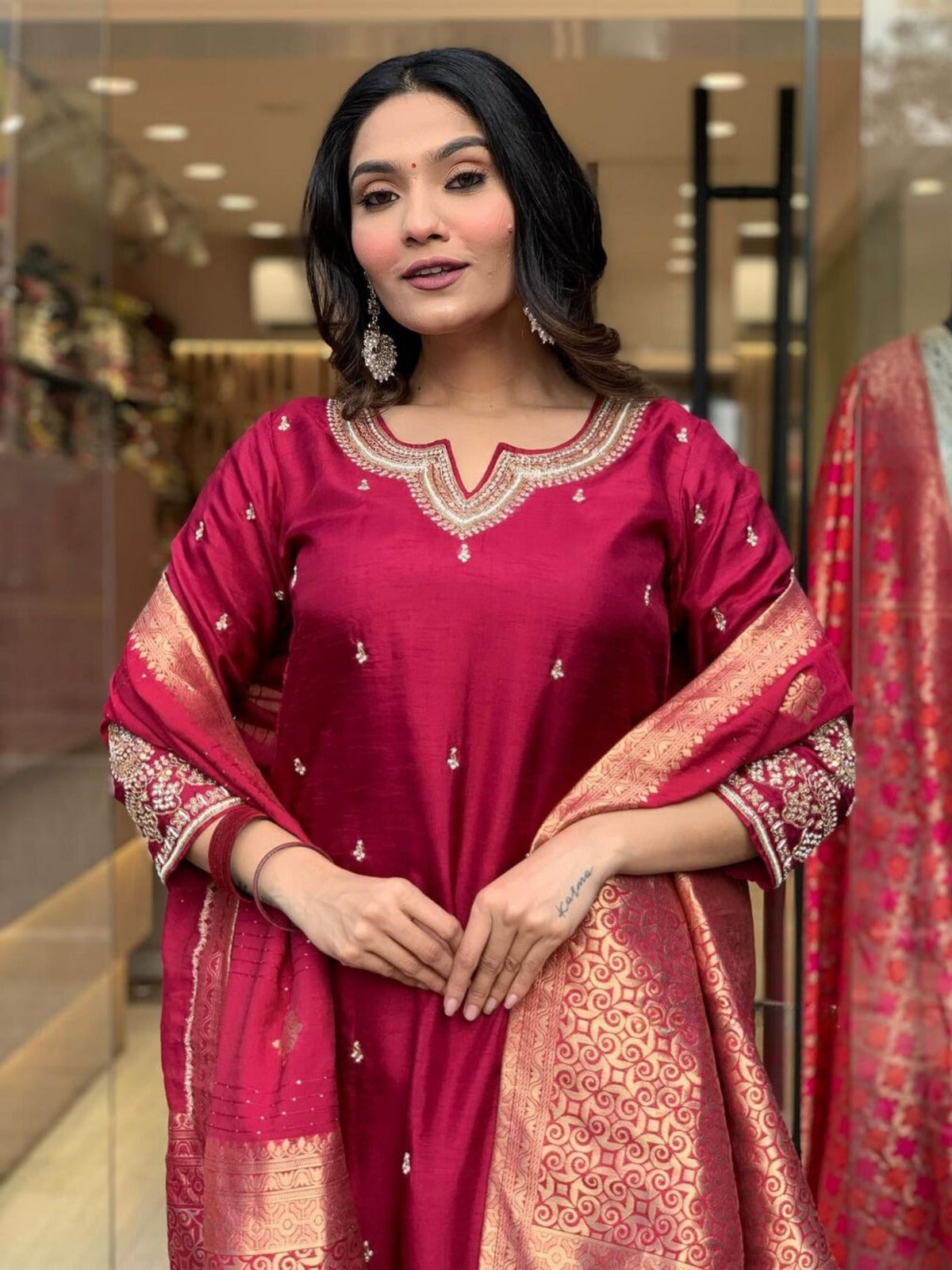 Dupatta Pant Set